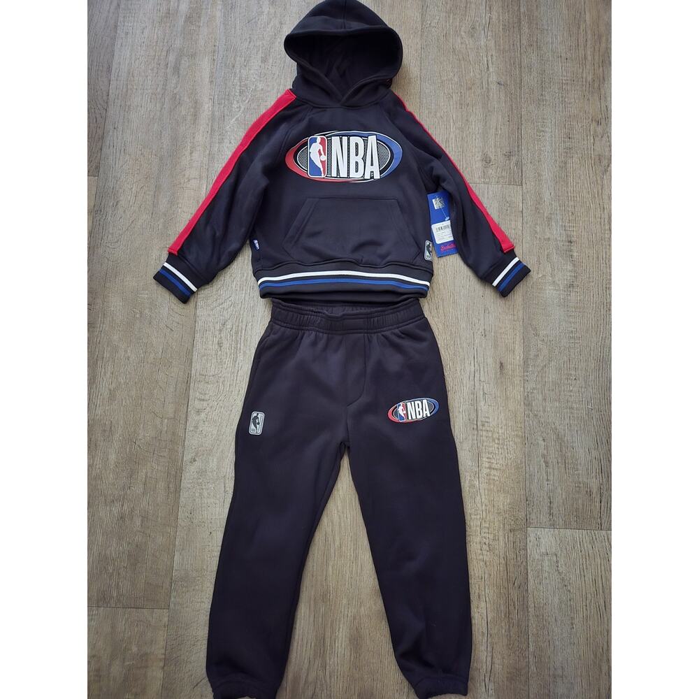 NBA Kids Black Hoodie Sweatpants Set Size 4T *NWT*